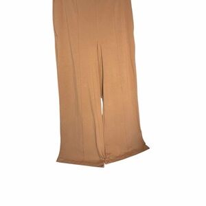 Lands' End Starfish Palazzo Stretch Waist Knit Pants in Camel Brown Sz S